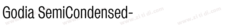 Godia SemiCondensed字体转换